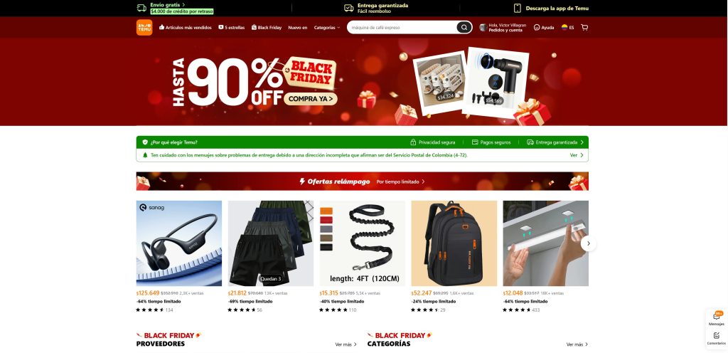 Las 8 Mejores Tiendas Virtuales del Mundo 2025 | Crea Tu E-commerce temu tiendas virtuales